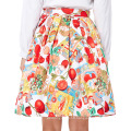 18 Colors Grace Karin Women Vintage Skirt Pinup 50S 60S Cotton Skirt Autumn Skirts Dance Vestidos CL6294-8#